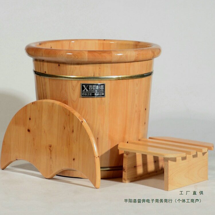 藏生堂藏奥堂川圣堂藏御堂香柏木足浴泡脚木桶家用木质高深桶熏蒸