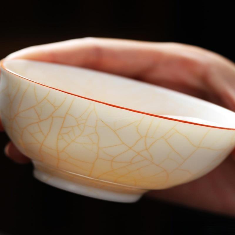 茶杯主人杯个人汝窑茶盏单个男女大杯陶瓷羊脂玉喝茶一杯品茗