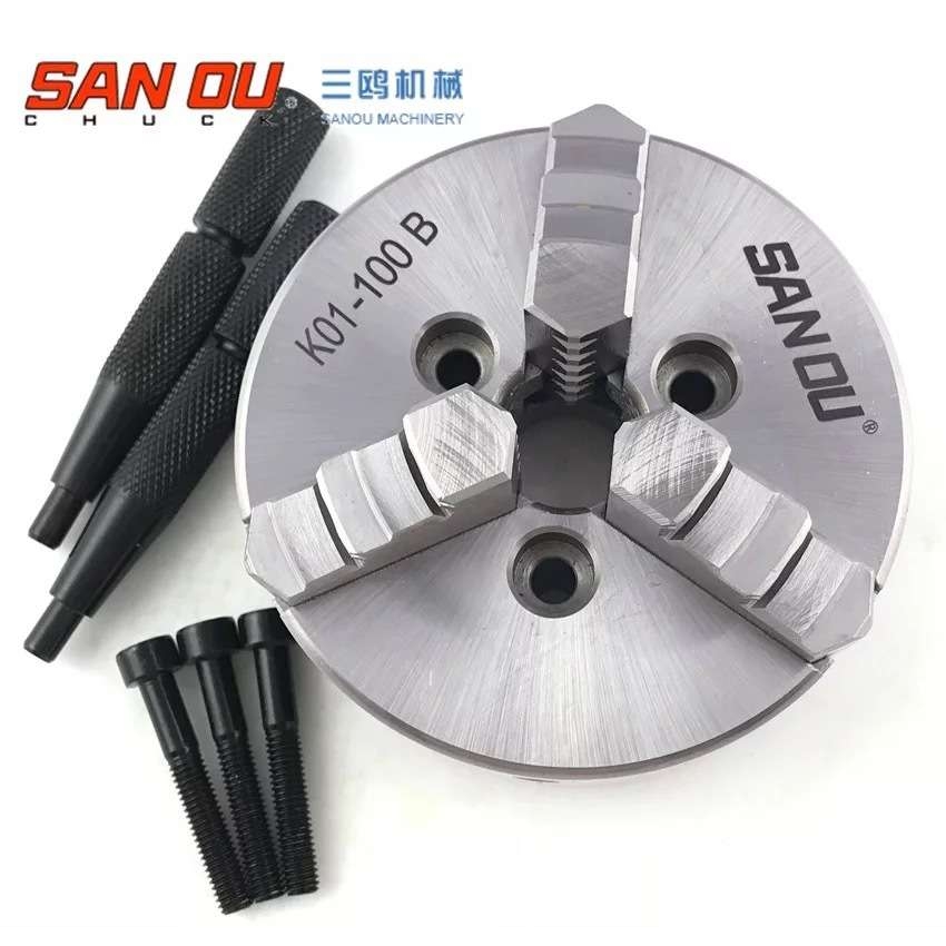 SANOU三欧三鸥三爪自定心手紧卡盘K01-80B 16MM 3-M5木工小卡盘