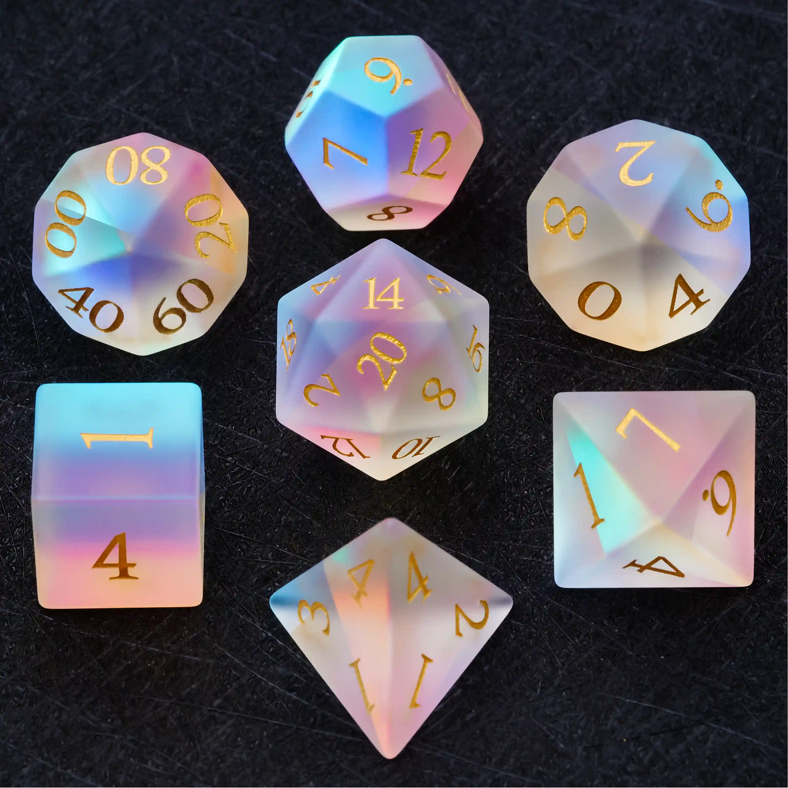 天然水晶炫彩宝石骰子TRGPd20面骰子博德之门dnd跑团桌游骰子配件,模玩/动漫/周边/娃圈三坑/桌游,麻将/牌九/色子,淘宝优惠券,粉丝福利购,淘宝优惠卷