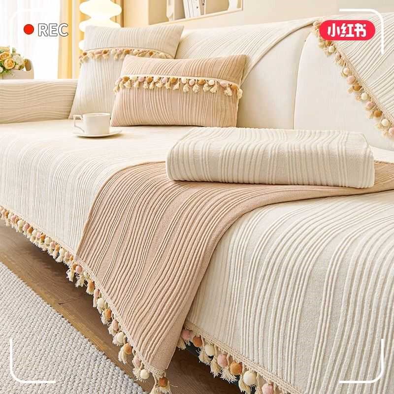 牛奶绒沙发垫202m4新款四季通用座垫沙发套罩简约现代盖布巾坐垫