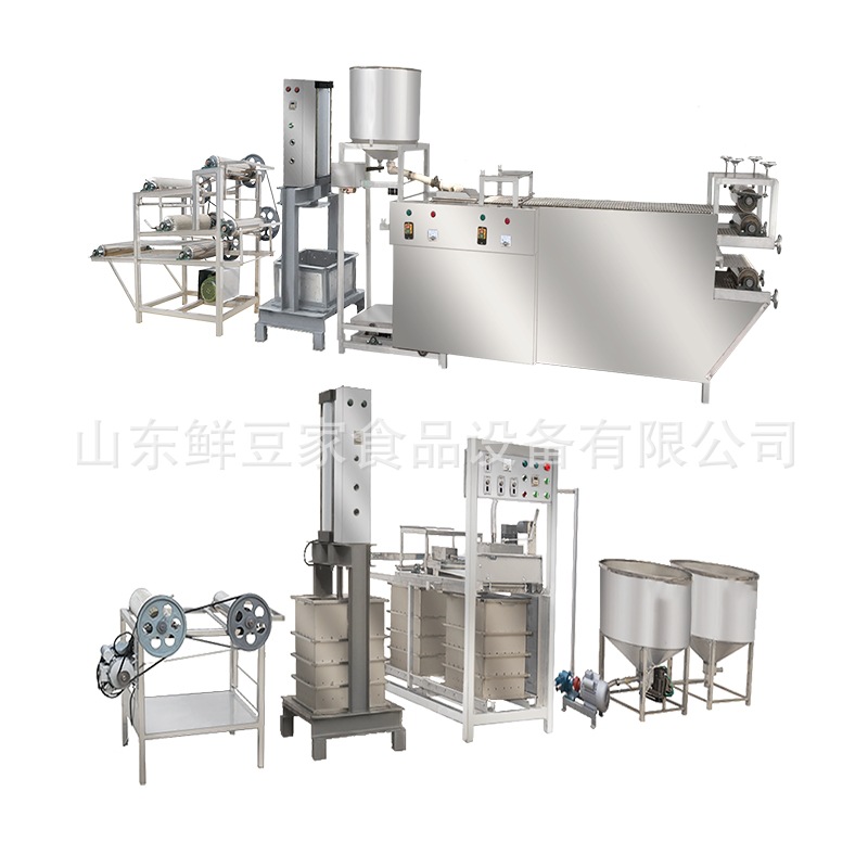 镇江仿手工千张豆腐皮机器 全自动商用干豆腐机 小型千张浇注机设