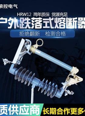 荣控户外高压跌落式熔断器HRW12-15F/100A200A带负荷陶瓷保险管