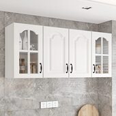 实木置物定制卫生间厨房吊柜墙壁柜吊柜储物柜浴室壁墙上阳台橱柜