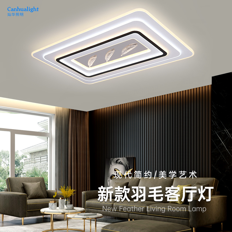 北欧家用客厅灯吸顶灯p2023年新款大厅主灯高端大气智能客厅大灯