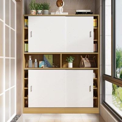 简易大容量阳台柜收纳置物柜移门柜子储物柜窗台柜飘窗柜地柜定制,住宅家具,飘窗柜,淘宝优惠券,粉丝福利购,淘宝优惠卷