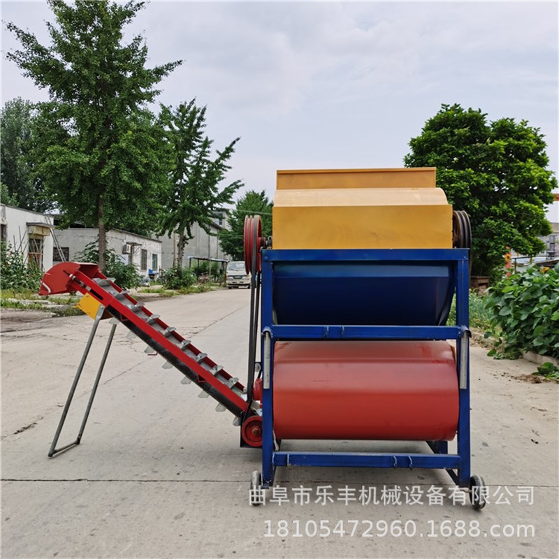 新款家用小d型电动花生摘果机 四轮车手扶车配套鲜花生去秧机型号