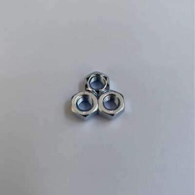 DIN980V GB6185六角全金属压点锁紧螺母  M5 8级蓝白锌