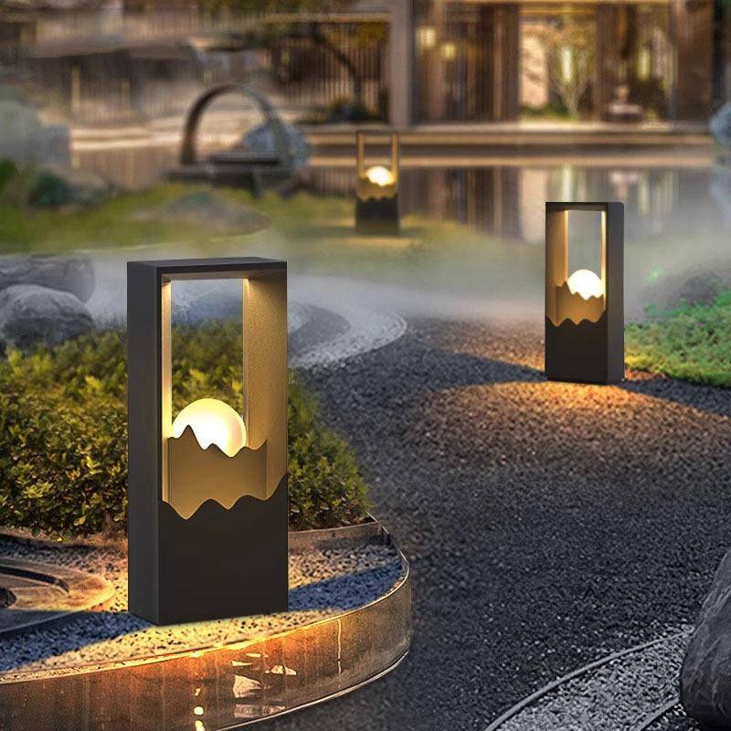 太阳能草坪灯户外防水地灯新中式庭院灯楼盘别墅草地灯氛围景观灯