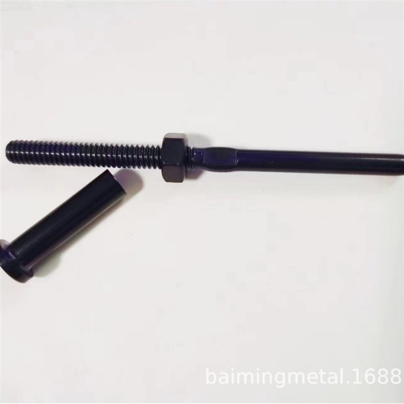 不锈钢黑色隐形套装 直杆接线器套装 钢丝绳收紧器