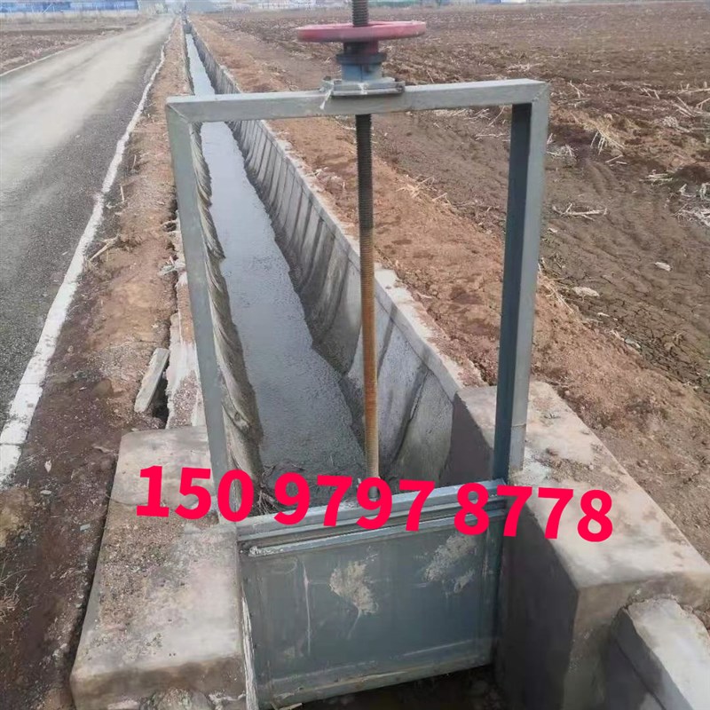 钢制一体式闸门机闸一体式铸铁闸C门河道渠道闸门农田水闸门启闭