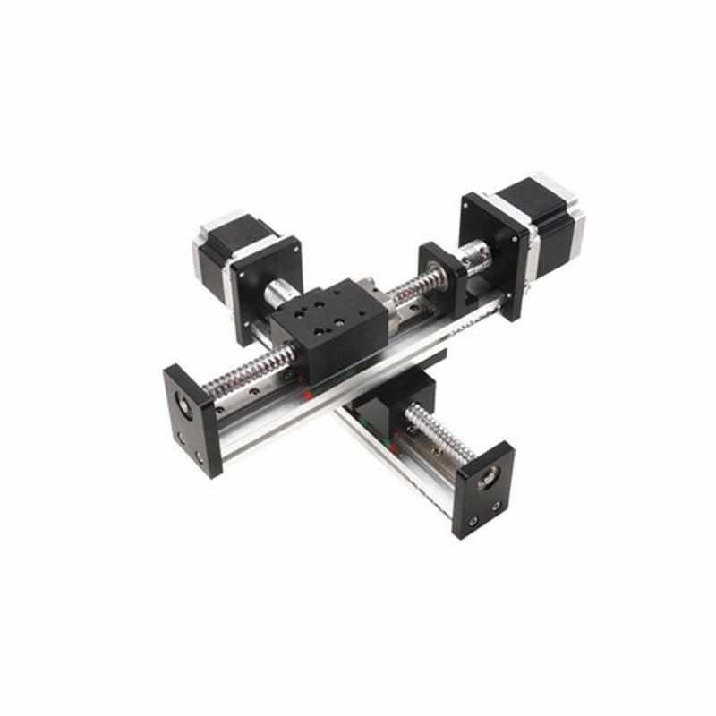同步带直线模组滑台十字立式直线滑台步进伺服三轴模组线性模组