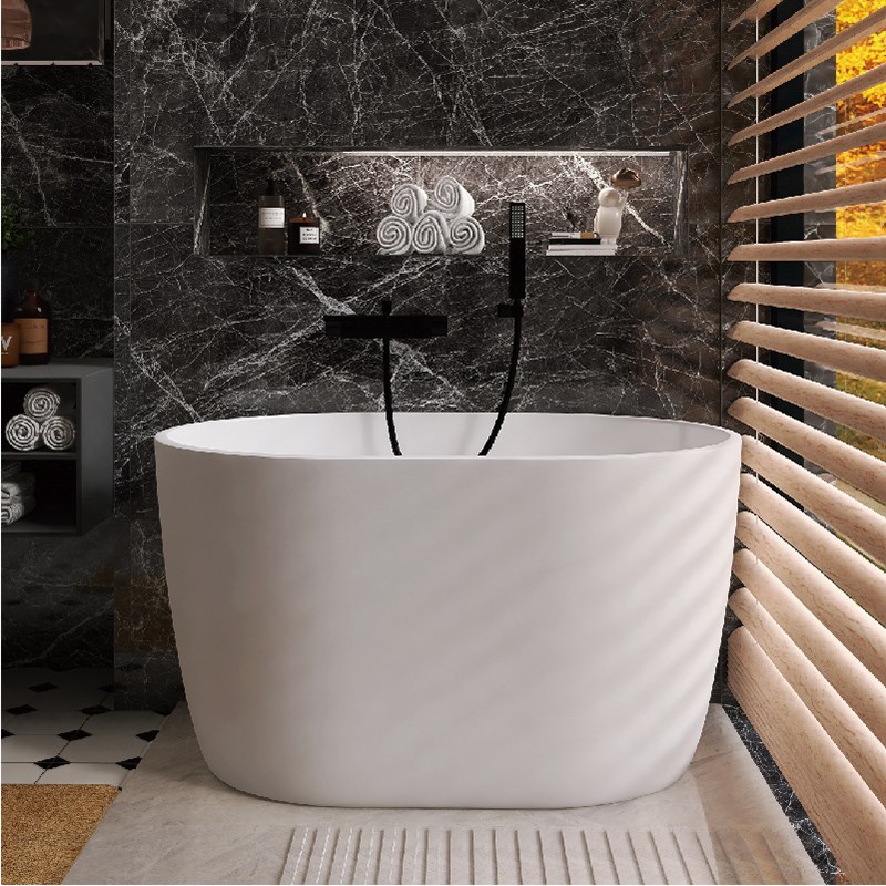 小户型家用亚克力浴缸独立式成人网红可移动小型迷你日式深泡浴盆