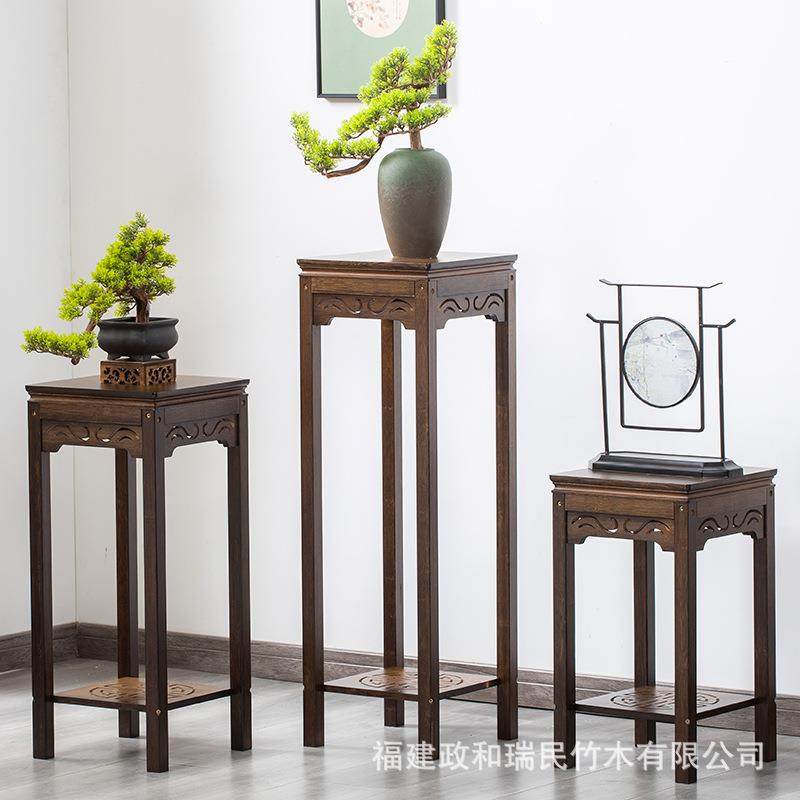 新中式花架子实木客厅室内简约圆形花几落地阳台花盆景花架置物架,电子元器件市场,其它元器件,淘宝优惠券,粉丝福利购,淘宝优惠卷