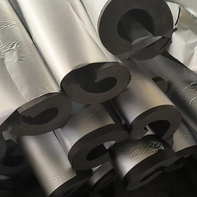 各种加大加厚度多层橡塑管10公分加厚贴铝箔自粘橡塑保温管隔热棉