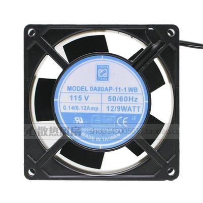 OrionFans 8cm 115v0.12A 0A80AP-11-1 WB 8038 机柜散热轴流风机