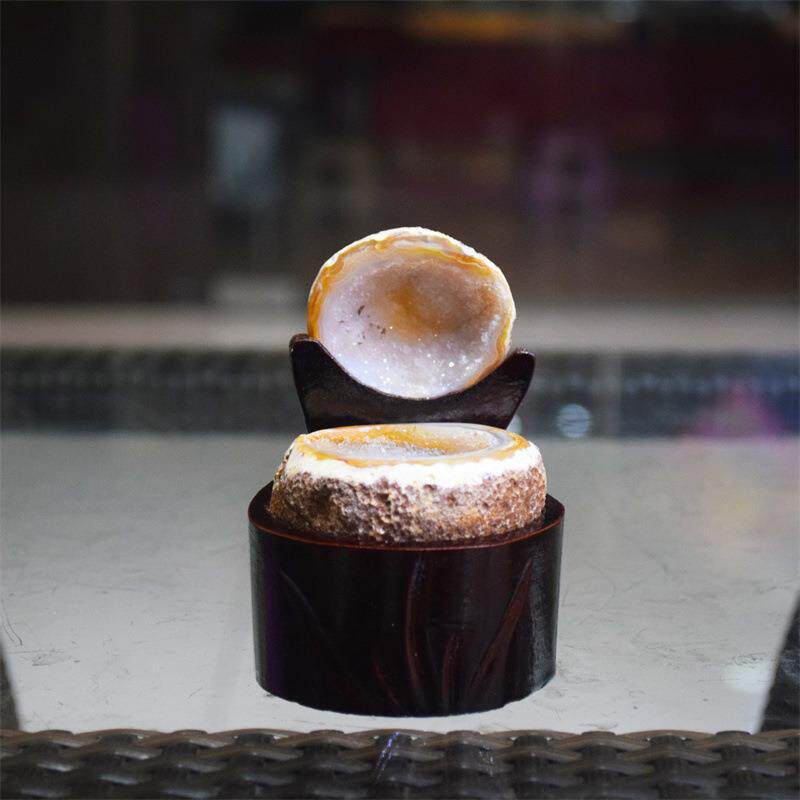 矿宝天然玛瑙水晶原石聚宝盆居家办公紫水晶洞乌拉圭晶簇摆件