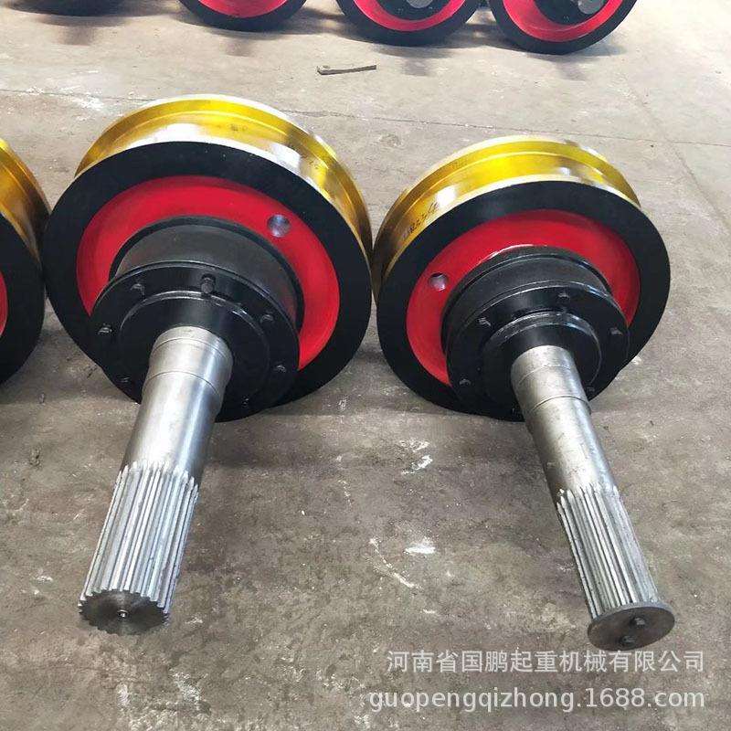 直径800×160主动被动行车天车轮组 大车运行驱动车轮角箱轮