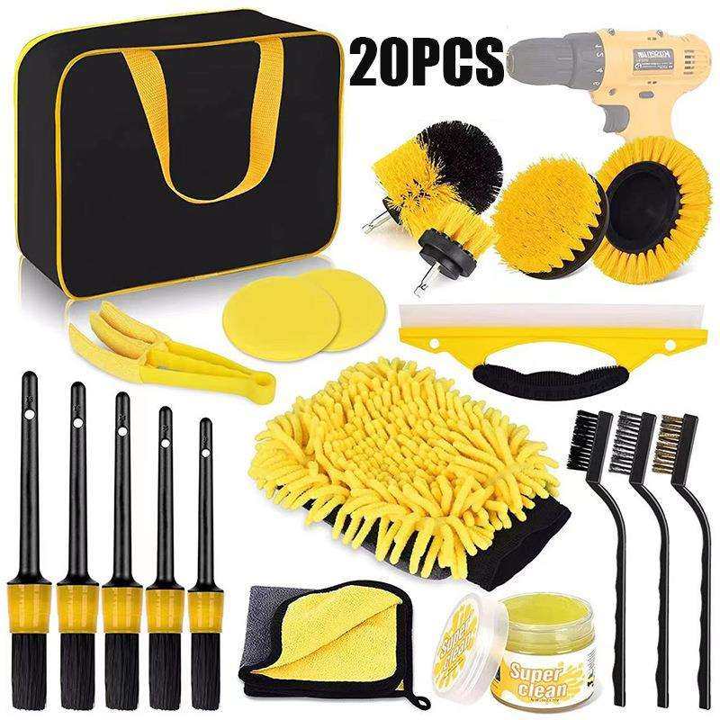 跨境热卖黄色电钻头多件套清洁刷大号洗车手套缝隙轮胎刷洗车刷,鲜花速递/花卉仿真/绿植园艺,割草机/草坪机,淘宝优惠券,粉丝福利购,淘宝优惠卷
