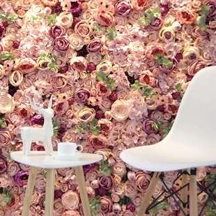 [夏花]仿真花墙网红墙婚庆花墙门店装饰墙可拼接剪裁FW46-016-031