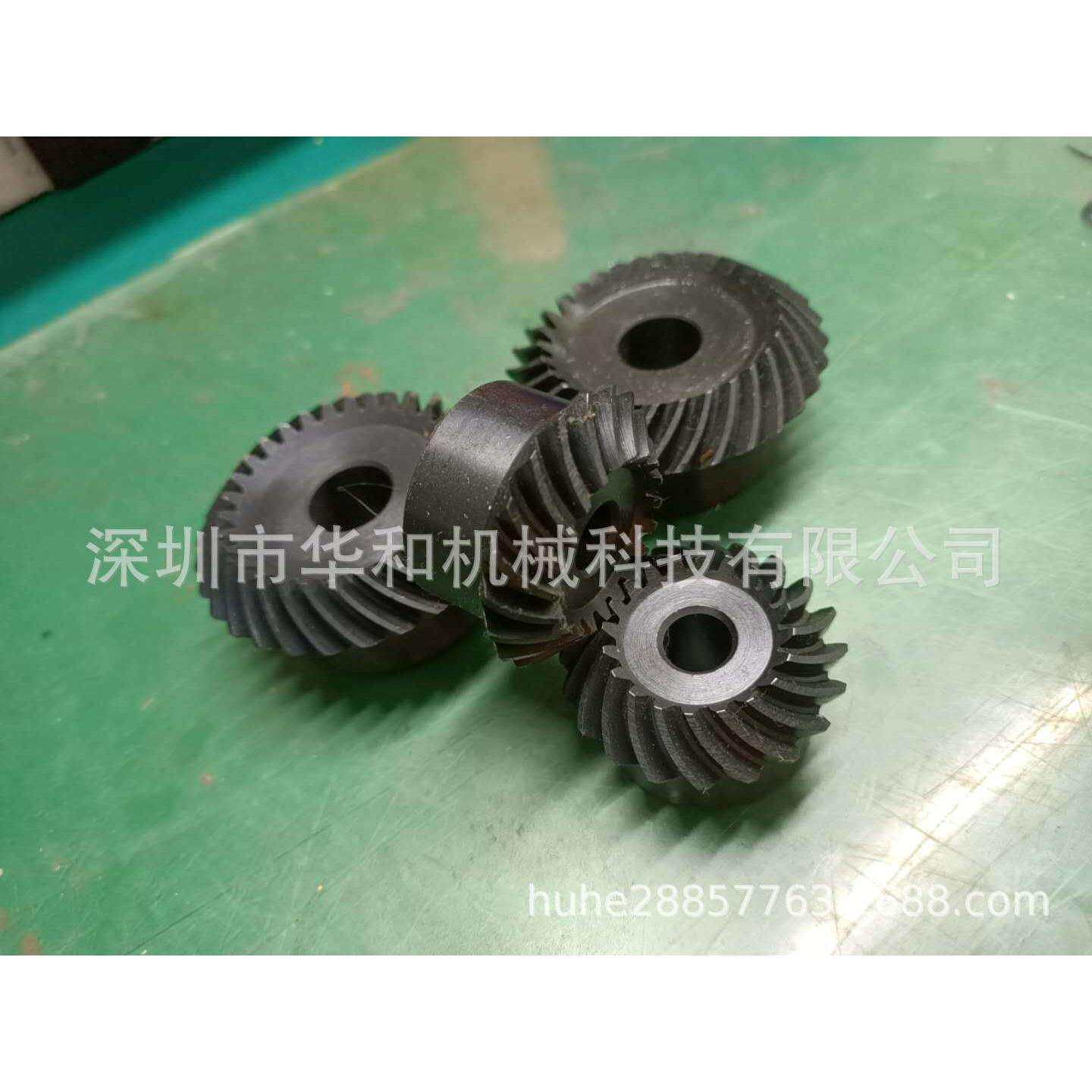 螺旋伞齿轮2模30齿等径等比高转速无噪音商标机械配件内孔16
