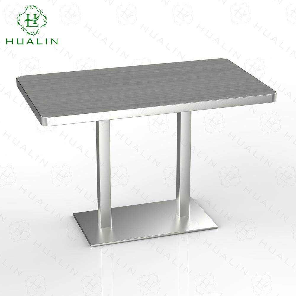 轻奢极简防烫加厚岩板长方形酒店餐桌别墅天然奢石商用宴会家具