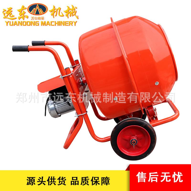 可移动搅拌机 500L小型手推式滚筒搅拌机 可翻转型小型滚筒搅拌机