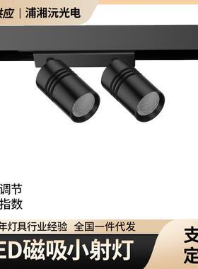 LED磁吸小轨道灯展柜磁吸灯LED迷你磁吸小射灯DC12VDC24V磁吸小射