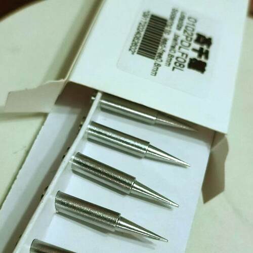 高千穗耐高温洛铁头0102PDLF08L尖型烙铁头 爱莎I-TOOL内热式用。