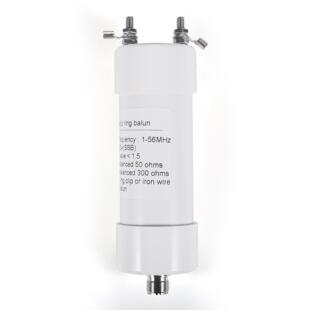 500W大功率1:6巴伦50Ω转300Ω短波电台专用 1-56MHz高频转换器