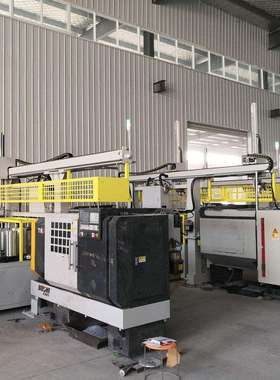 HC2.H一拖二中重型液压卧式多台联机自动化生产上下料机械手桁架