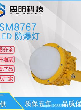 吸顶防爆灯隔爆吸顶灯100w节能照明危险环境专用圆形黄色防水led