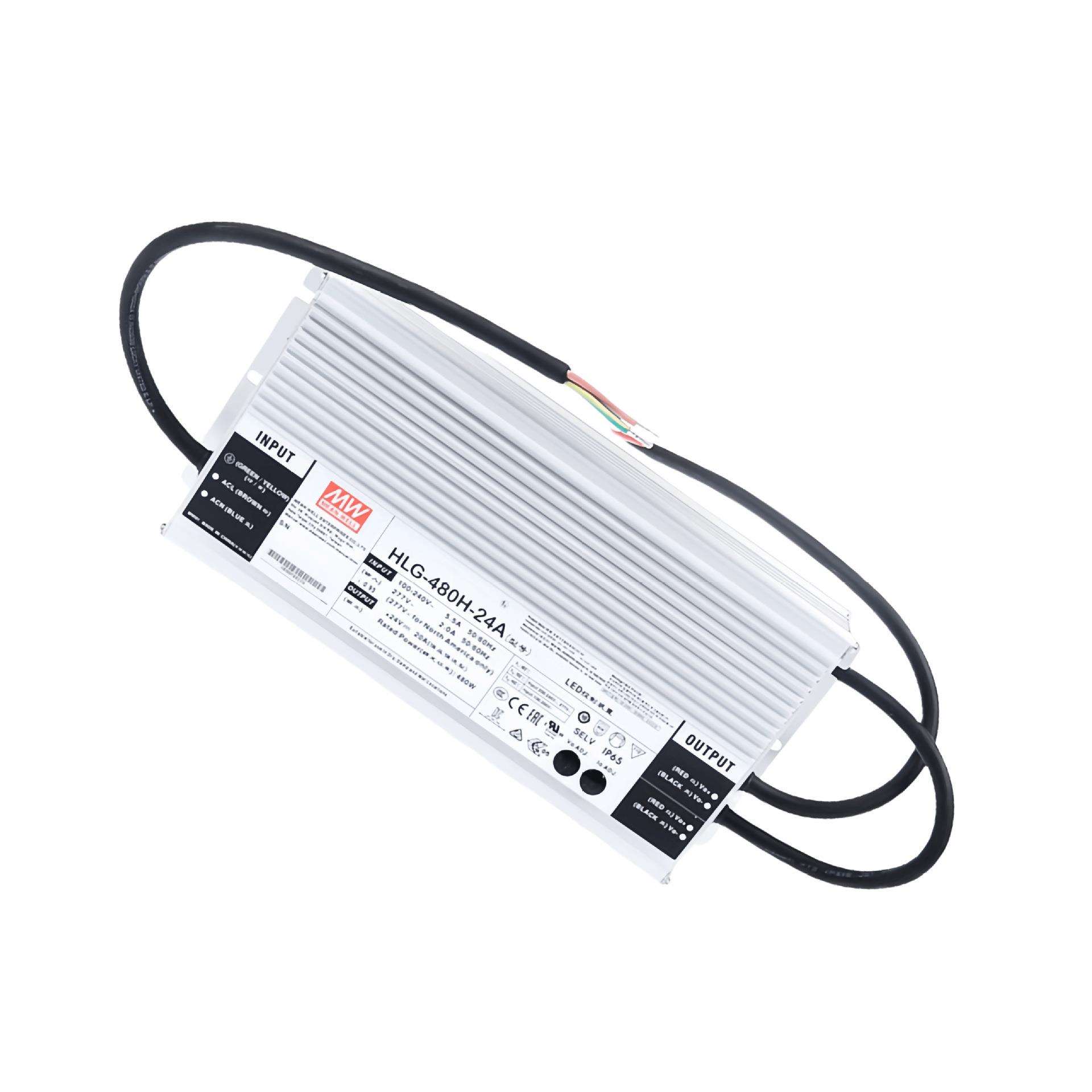 明纬电源 HLG-480H-48AB 480W LED港口照明矿业照明电源