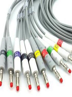 兼容理邦SE1200 SE1201心电图线理邦心导联检测抗干扰