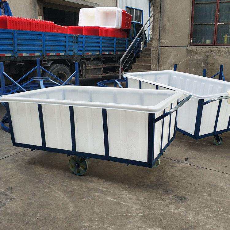 1200L塑料方箱 1500L推布车内胆 印染厂周转方桶 1800L布草车