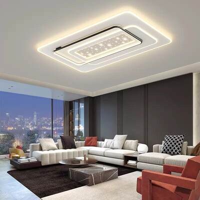 客厅灯现代简约大气led吸顶灯新款卧室主灯全屋组合套餐中山灯具