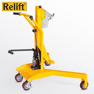 锐励手动液压油桶搬运车350kg鹰嘴升高车铁桶钢桶塑料手推搬运车
