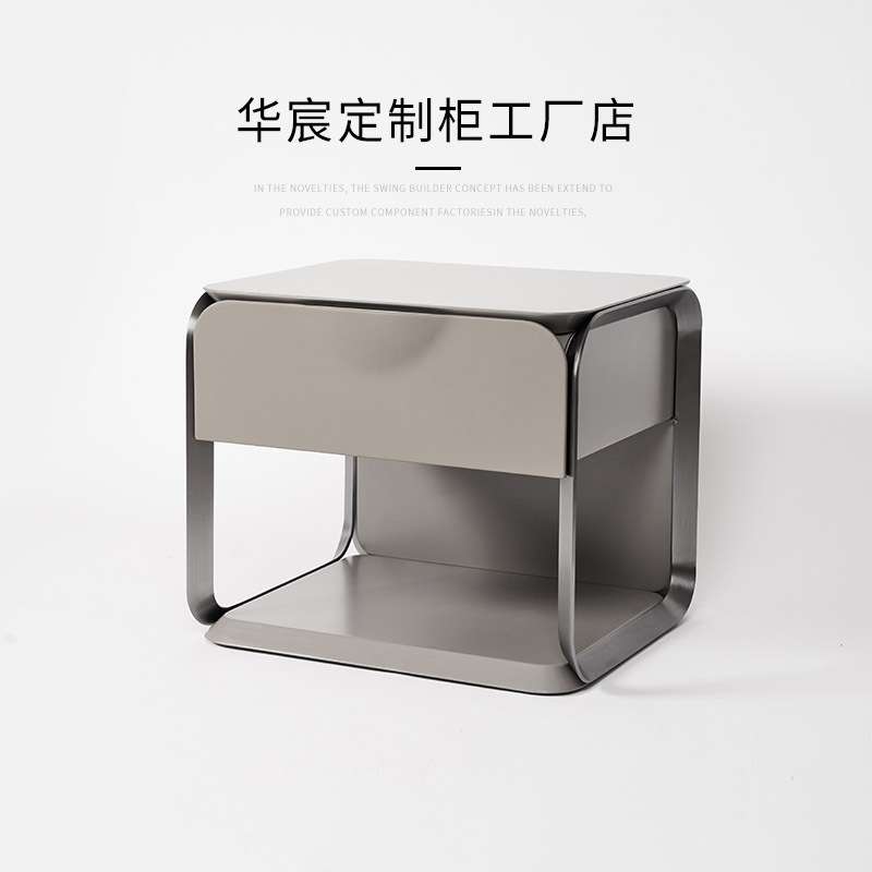 WXKL01Turri意式极简现代简约轻奢床头柜设计师款实木床边柜卧室