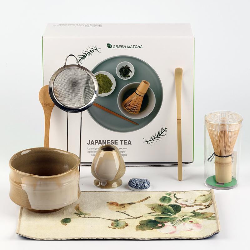 带嘴窑变抹茶碗手工点茶器茶道打抹搅拌茶刷茶立烘焙甜品茶道工具