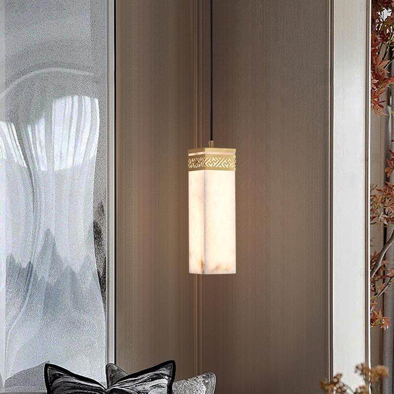 2025新款新中式全铜云石灯罩床头吊灯 中国风卧室书房茶室复古灯,3C数码配件,USB灯,淘宝优惠券,粉丝福利购,淘宝优惠卷