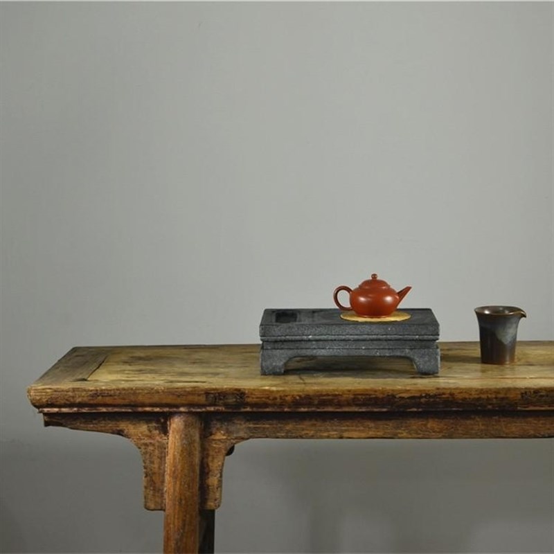 青田石雕 仿古青石石砚 民间石雕  茶席老石器 S老石厂货 中式陈
