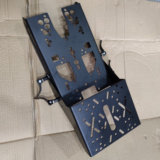 适用电动车小牛MQIS UBE S07改装后座载人滑动尾Y箱架伸缩尾架