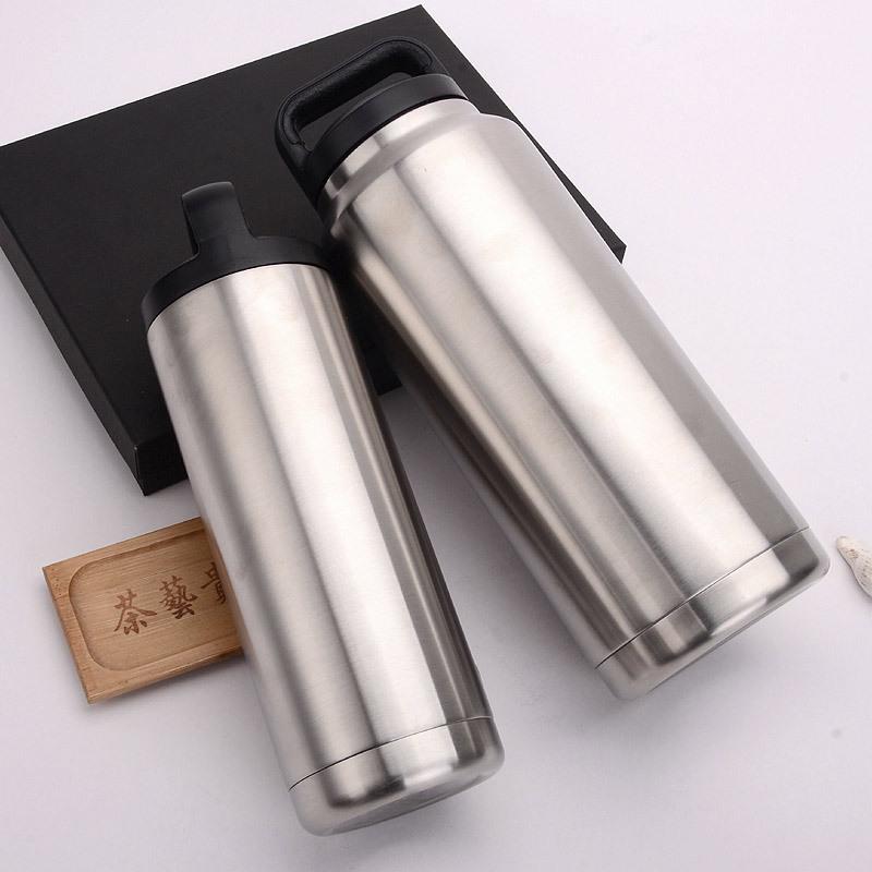 大容量保温壶保温杯30p4真空不锈钢冰霸壶 车载旅行冰桶家用1000m