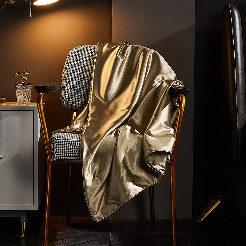 轻奢简约真丝被套单件双面桑蚕丝绸缎丝绸2米被P罩单双人1.5被芯