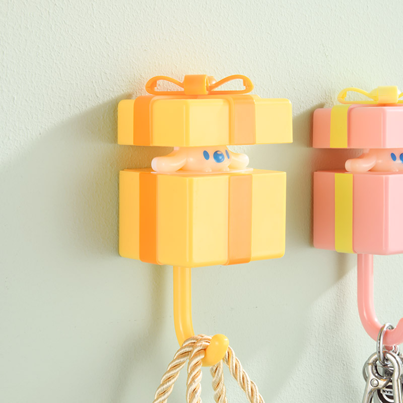 伸缩挂钩创意可爱钥匙强力粘胶壁挂玄关免打孔置物架W门后墙壁粘