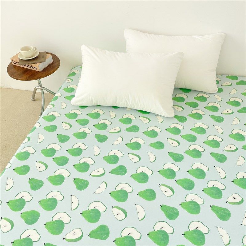 梨子的夏天 原创干净清新全棉床单床笠F被单床罩单件100棉床品定