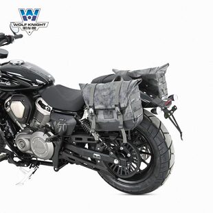 侧450包装包肌奔达狼头盔半盔快拆车适用带锁金吉拉边全盔改装边