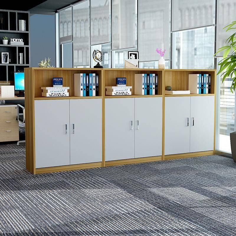 【折扣价】办室柜储物锁小型木文件柜矮柜M质公资带料柜打印机柜