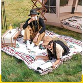 野外露营野餐垫原始春垫沙滩便携户外地垫野炊人游家用加厚防潮垫