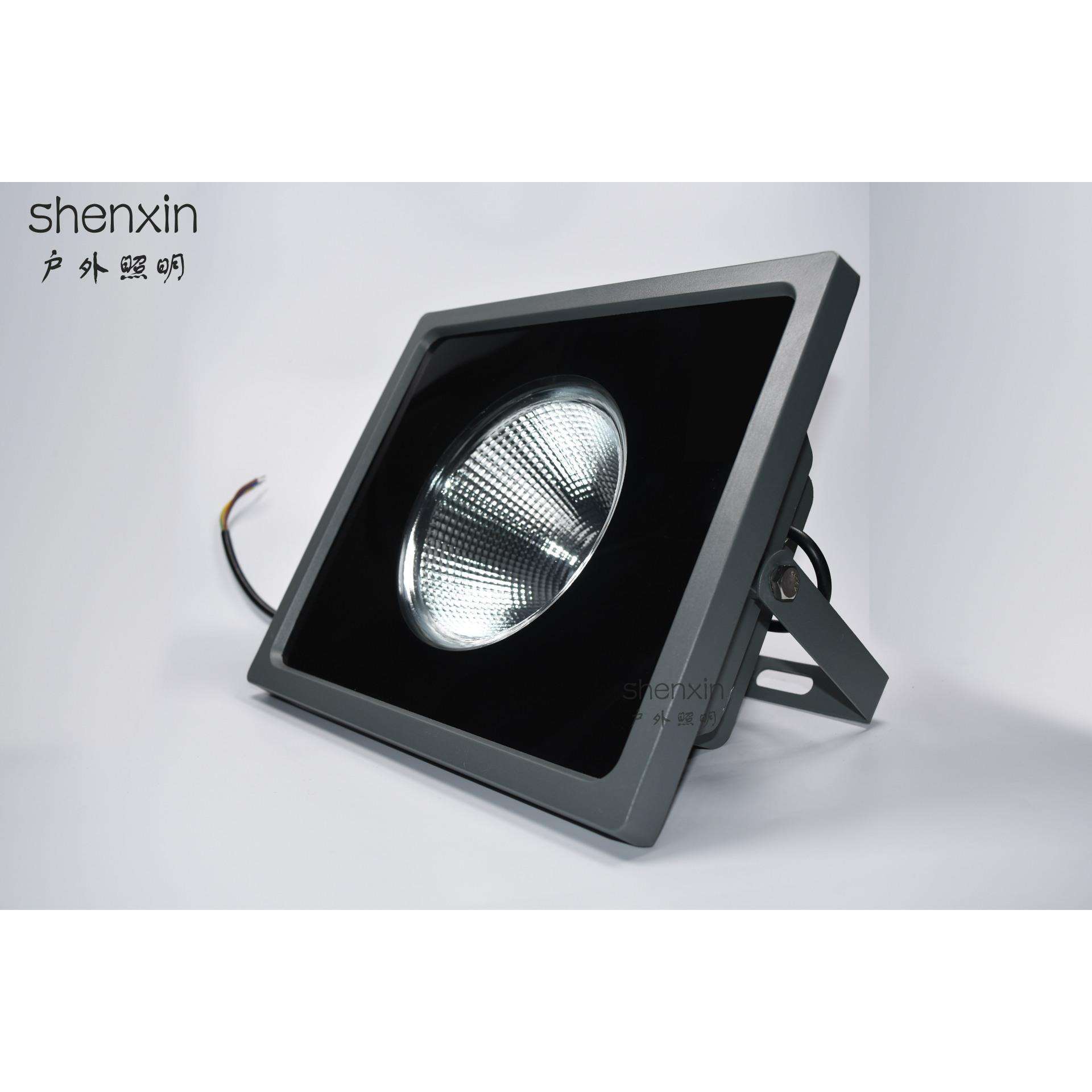 COB投射灯聚光灯50W80W100W工矿灯室外防水广场照明灯具厂家直销
